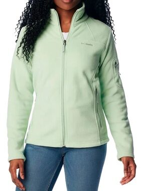 Columbia Women's Mint Green Full-Zip Fleece Jacket